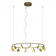 Подвесной светильник *86*200 см, LED *  50W, 3000К Mantra Shell 7260, золотой