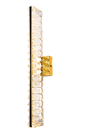 Бра W80*H480, мм, 18W, GOLD+CLEAR (Золото + Прозрачный Хрусталь) NewRgy W2665E/18W GOLD+CLEAR