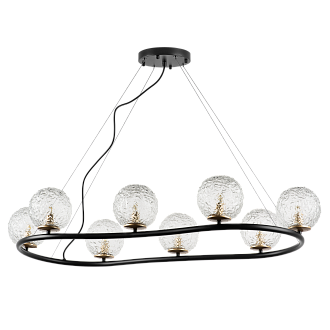 Люстра подвесная 115*6 14 см, 8*G9*48W, Черный матовый Lightstar Bari 815287