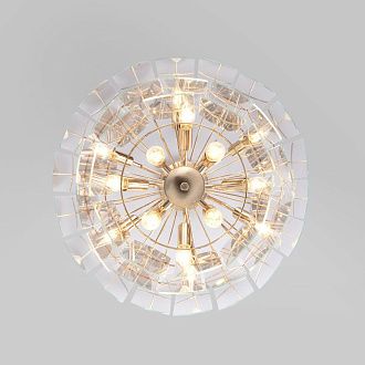 Подвесной светильник 55*55*59,5-150 см, 14*E14*40W, Eurosvet Claire 60171, золото, a069012