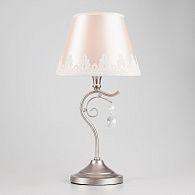Классическая настольная лампа 25 см Eurosvet Incanto 01022/1 серебро
