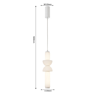 Подвесной светильник 12*108 см, LED, 24W, 4000К, Favourite Prank 4457-1P белый