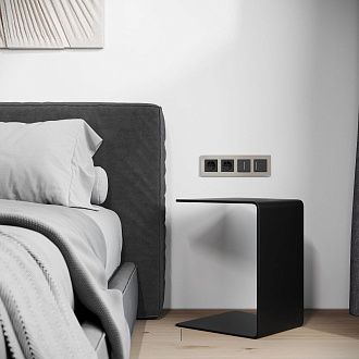 W0043117/ Рамка на 4 поста Senso (дымчатый, стекло soft-touch) Werkel 4690389206467