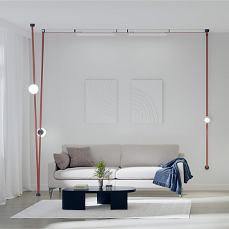 Трековый однофазный светильник 64 см, 24W, 3000K, Denkirs Belty Linear DK5577-WH, белый