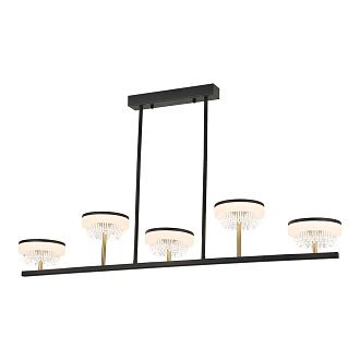 Линейно-подвесной светильник *105*33-56 см, 5*LED*7W, 4000K, Lussole  LSP-7485, черный