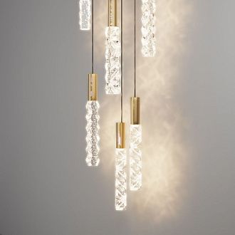 Подвесной светильник 35 см, 17W, 3000K, Maytoni Selemo MOD328PL-L18BS3K, латунь