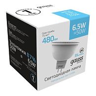 1013527 Лампа Gauss Basic MR16 6,5W 480lm 4100K GU5.3 LED 1/10/100
