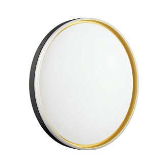 Cветильник 39*7 см, LED 48W, 3000-6000 К, IP43, белый/черный/золотистый, пластик Sonex Savi, 7619/DL