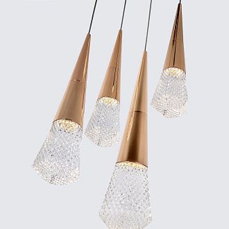 Подвесной светильник 30*30*97 см, LED 15W, 4000K, Золото MODELUX ML.3315.5