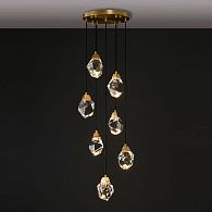 Подвесной светильник CRISTEL ONE D40 26*45*45 см, 7*LED*5W, 3000, 4000, 5000K, ImperiumLoft CRISTEL-ONE01, Латунь