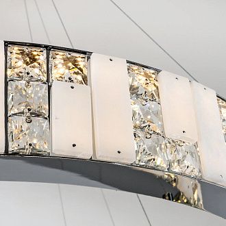 Подвесная люстра 80x80см, LED, 72Вт, 3000 / 6000K, Modelux ML.6985.800.600P CR Хром