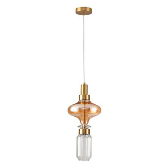 Подвесной светильник 25 см, 10W, 3000K, Arte Lamp Fiorato A2442SP-10PB, латунь