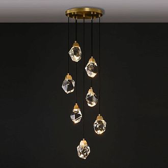 Подвесной светильник CRISTEL ONE D40 26*45*45 см, 7*LED*5W, 3000, 4000, 5000K, ImperiumLoft CRISTEL-ONE01, Латунь