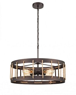Подвесной светильник  55*133 см, 4*E27 коричневый Vele Luce Wong VL6426P14