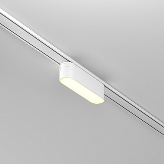 Трековый светильник 2,6*11,6*2,8 см, LED 6W, 3000К, Белый Maytoni Basis TR080-1-6W3K-W