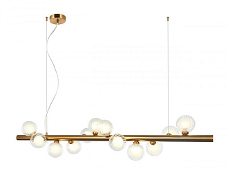 Люстра подвесная 127*28*32/150 см, 12*G9 LED  Бронза Stilfort Shardin 2165/05/12P