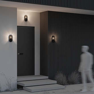 Светильник настенный 14,1*9,4*27,1 см, 1*E27, 15W, Maytoni Candle O449WL-01GF1 серый