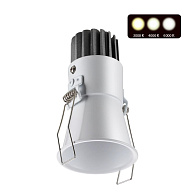 LED светильник 6 см, 7W, 3000-6000K, Novotech Lang 358906, белый, вр 5 см