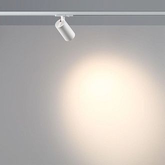 Трековый однофазный двухжильный светильник 5.5 см, 15W, 3000K, Novotech Port Selene 359908, белый