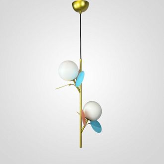 Подвесной светильник Light of MATISSE ONE Multicolored 2 26*26*51,5 см, 2*G9*20W, ImperiumLoft MATISSE-ONE01, Латунь, Разноцветный