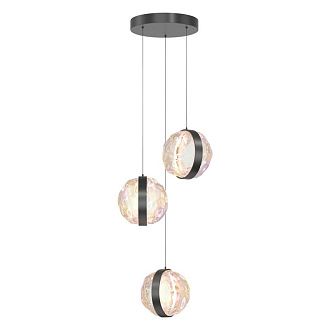 Каскадная люстра 38*38*323 см, LED*15W, 3000K, Maytoni Misterio MOD379PL-L17B3K, черный