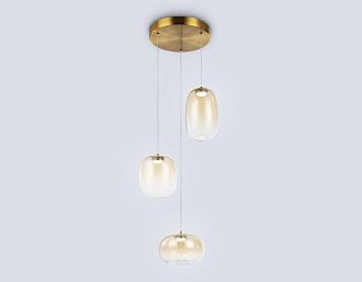 Подвесной светодиодный светильник **- см, **W, 3000K, Ambrella Light High Light LH11105, латунь
