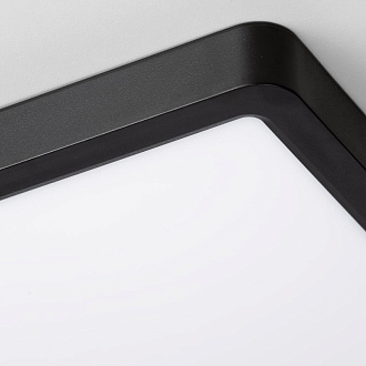 Светильник накладной 23*23*4 см LED 18W*Мульти Citilux Бейсик CL738K181V Черный