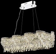 Подвесная люстра 100 см, 99W, 3000K, Wertmark Editta WE153.01.123, хром