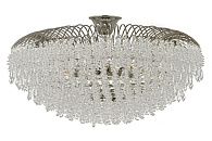 Люстра потолочная *60*33 см, 10*E14*40W, Arti Lampadari Delia Nickel Delia E 1.3.60.105 N, никель