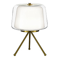 Настольная лампа 29*41 см, LED, 16W,  3000К, ST-Luce PANDORA SL6127.304.01 латунный