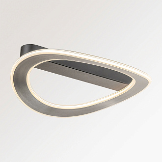 Люстра потолочная 42*12/12 см, 1*LED*36W Lussole Mitchell LSP-7307 серый/черный