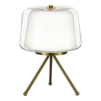 Настольная лампа 29*41 см, LED, 16W,  3000К, ST-Luce PANDORA SL6127.304.01 латунный