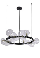Светильник 85 см, Crystal Lux AGATA SP15 V2 BLACK/TRANSPARENTE, черный