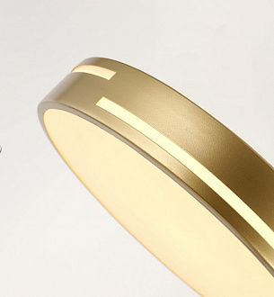 Потолочный светильник F-Promo Pall 2745-1C, D300*H50, золота, акриловый рассеиватель белого цвета