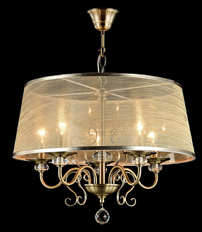 Люстра Диаметр 53 см Freya FR2405-PL-05C-BZ Бронза