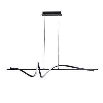 Подвесной светильник 110 см, 30W, 3000K, Arte Lamp TWISTED A4587SP-30BK, черный