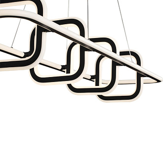 Светильник диммируемый, пульт ДУ 120*31*200 см, LED 175 W, 4000К Черный Novotech Over 359185 IP20