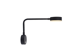 Бра 9W, 3000K, 36 см, Crystal L ux CLT 214W BL Черный