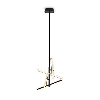 Подвесной светильник 80*80-75 см, LED*34W, 2700K, Freya Brilliance FR5557PL-L32B, Черный