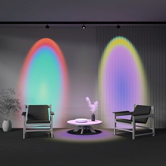 Светильник на шине 9*9*13,4 см,  LED, 15W, 3000-6000К, Maytoni Technical Lens Dim Dali TR217-4-15WTW-DD-B черный