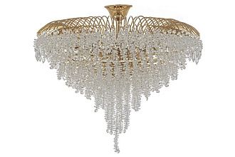 Люстра потолочная *60*33 см, 10*E14*40W, Arti Lampadari Imperia Imperia E 1.2.60.106 G, золотой