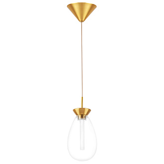 Подвес 10*30/150 см, 4W 3000K Lightstar Colore 805110 Красное золото