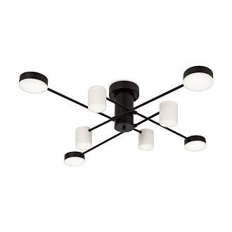 Светильник 92,6*92,4*22-22 см, *LED*40W, Freya  FR6048CL-L8B, Черный
