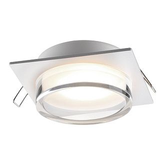 Светильник встраиваемый 10,5 см, GX53, Novotech Gem 371027, белый