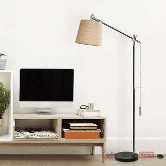 Напольный торшер PIPE white 36*38*38 см, 1*E27*60W, ImperiumLoft 101489-26, Чёрный
