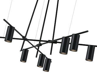 Светильник 125 см, Kink Light 07621-9,19, черный