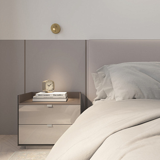 Бра 10,4*6,8 см, 3W, 3000К, Denkirs SHINE WALL DK5072-SB латунный