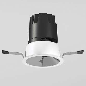 Потолочный акцентный светильник 8*8*10 см, 10W 4000K Elektrostandard Inline 25090/LED хром;белый