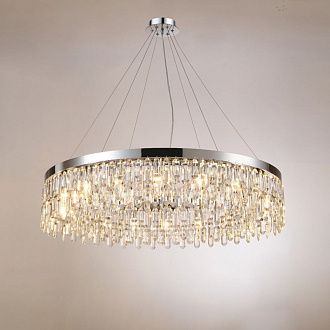 Люстра Ø1000 x H220(1200), мм, 18*40W (720W), CHROME (Хром) NewRgy F6-ф1000*H220(1200) CHROME