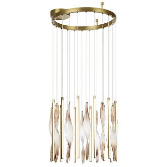 Светильник 50 см, 66W, 3500K, Odeon Light 5468/66L, латунь